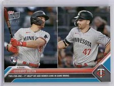 🟦 EDOUARD JULIEN Rookie 1st Hit, 1st HR 2023 Topps Now #117 BLUE 08/49 Twins 📈