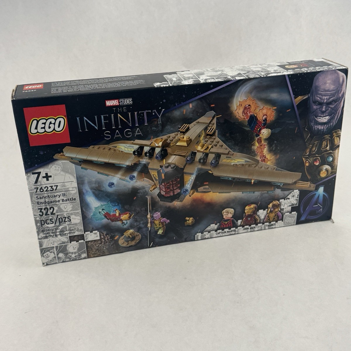 LEGO Marvel Sanctuary II Endgame Battle 76237 Thanos Ship 322 Pieces New