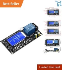 Time Delay Relay DC 5V/12V/24V Timer Adjustable LCD Support Micro USB DIY