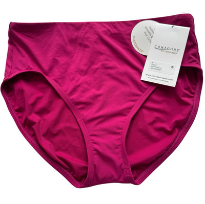 Contours by Coco Reef Shape Maker High-Waisted Bikini Bottom Size M Fuchisa NWT