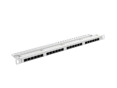 Patchpanel 24 PORT 0,5U Kat.6 grau PPU6-0024-S