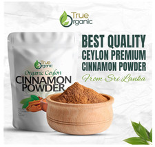 True Organic Ceylon Cinnamon Powder, 1 lb, Premium Grade, Gluten Free