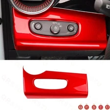 For Chevrolet Trax 2023-25 Bright Red Headlight Switch Control Panel Cover Trim