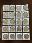 20 Silver Morgan Dollars 1878-1900 In Coin Flips Housed In A Plastic Page
