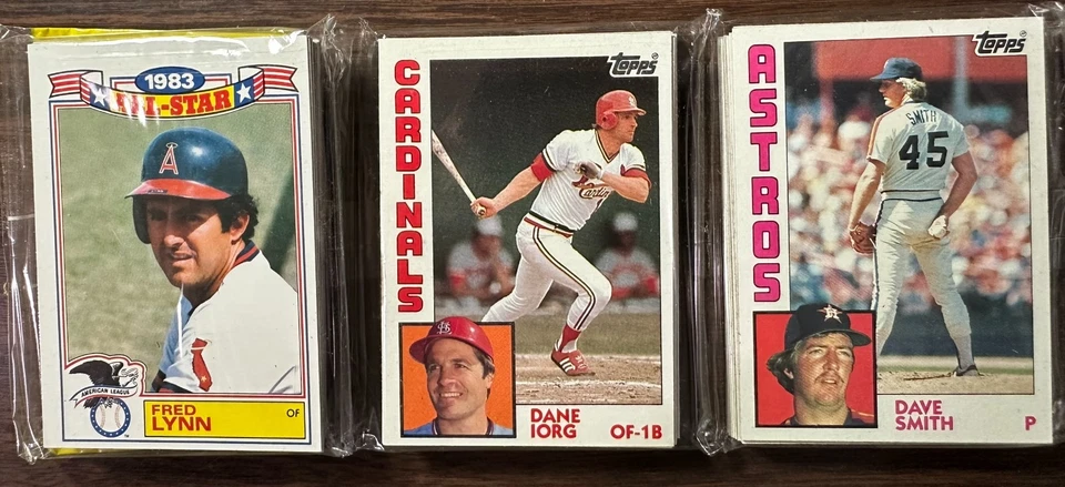 Topps Rack Pack Robin Yount 1984, César Gerónimo, Phil Niekro, GeneTenace Showing Foto 2 de 4