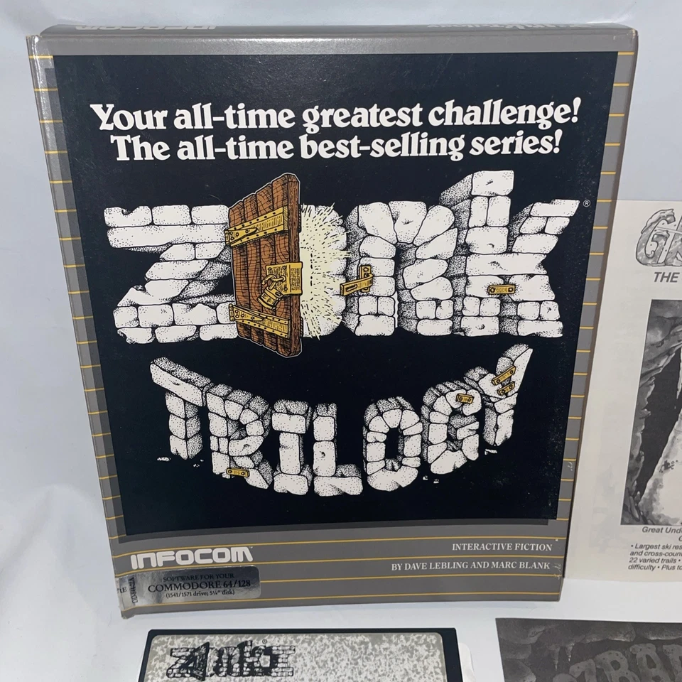 ZORK TRILOGY BOX for Commodore 64/128 INFOCOM Zork 1+3 Only, ZORKMID COIN - Image 2 of 4
