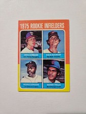 1975 ROOKIE INFIELDERS 1975 TOPPS BASEBALL CARD #617 DOUG DECINCES-MANNY TRILLO. rookie card picture