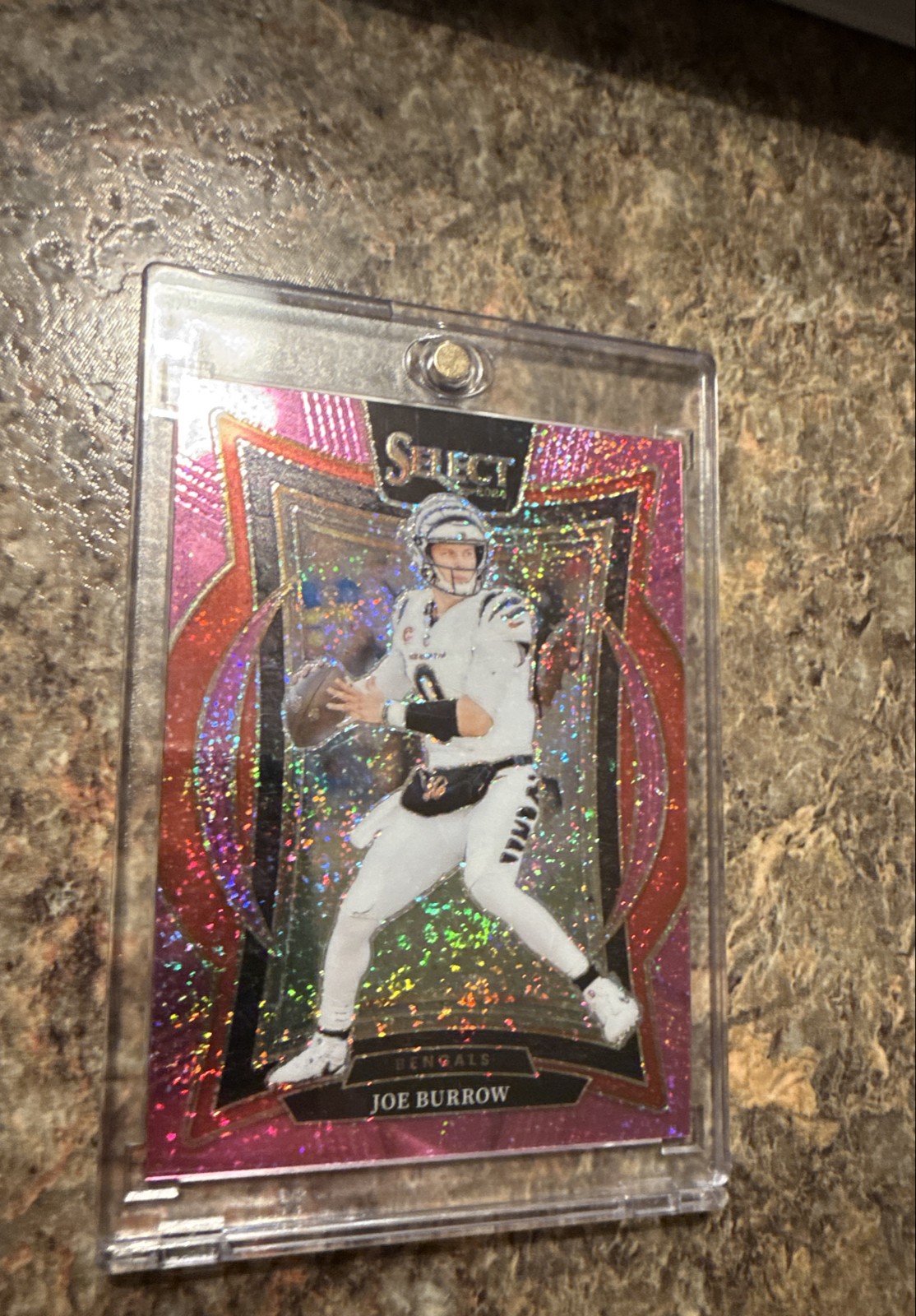2024 Panini Select - Concourse Joe Burrow #39 Pink Glitter Prizm /15