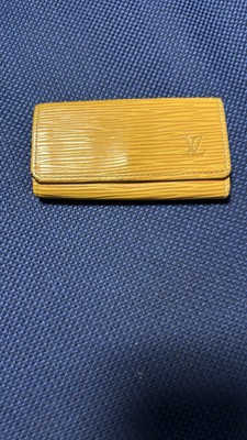 100% Authentic Louis Vuitton Yellow Epi Key Case Vintage