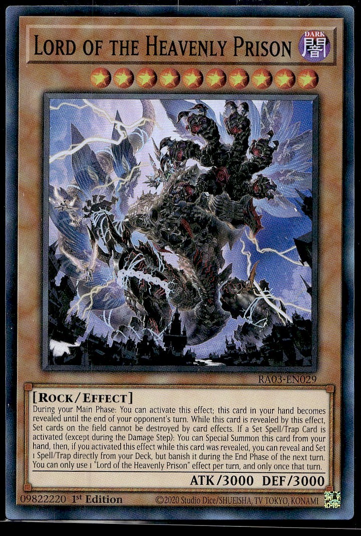 Lord of the Heavenly Prison - RA03-EN029 - 1st Edition - Holo - YuGiOh