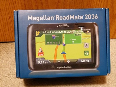 Magellan RoadMate 2036 4.3'' Touchscreen Portable GPS Navigator Tested Cleaned