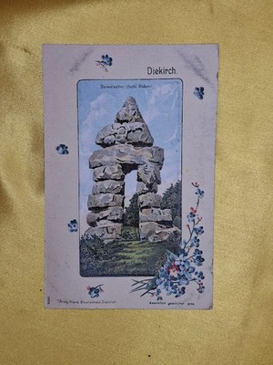 AK Alte Ansichtskarte Diekirch Deiwelselter Luxemburg Teufelsfelsen 1925