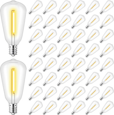 ST38 LED String Light Bulbs, 1.5 Inches Shatterproof LED Replacement Bulbs for O