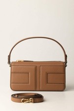 ELISABETTA FRANCHI Borsa a spalla con logo BS55A56E2 Brown Sugar