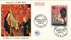 Dr Jim Stamps France Fdc The Lady And The Unicorn Tapestry Thermographed