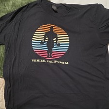 Vintage Golds Gym Shirt Mens 3XL Navy Venice Beach California Workout lifting