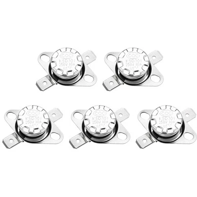 FIPUX 5 Pcs KSD301 Thermostat 85C NC Temperature Thermal Control Switch