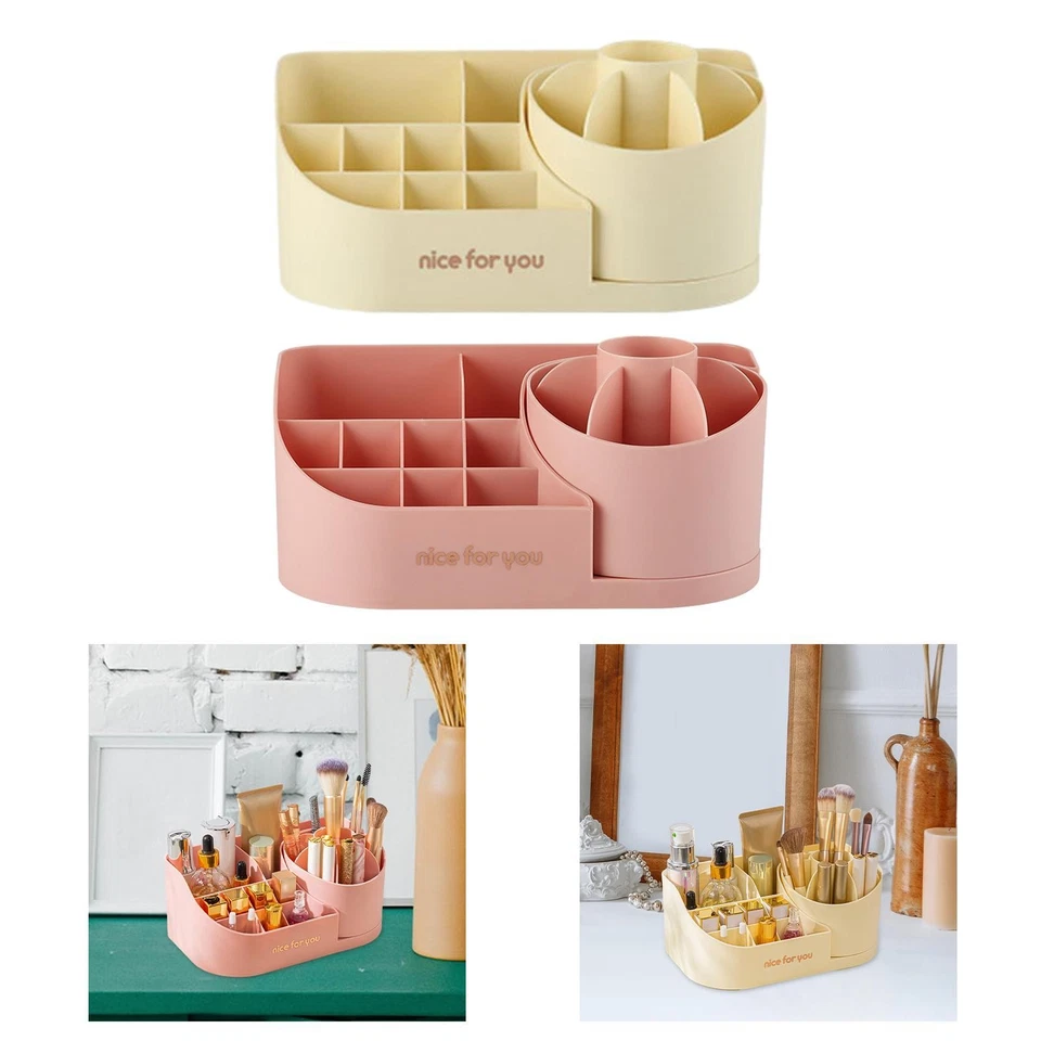 MARKENLOS Make-up-Organizer, 360 drehbarer Make-up-Pinselhalter, Kosmetik-Organizer,