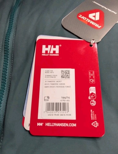 Helly Hansen JR Traverse Jacket 164/14 MSRP $170 - Picture 9 of 13