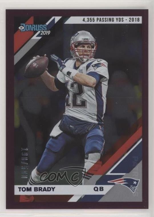 2019 Panini Donruss Stat Line Season /500 Tom Brady #162 2d9