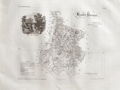ATLAS MICHEL Fils Ainé 1850 Lithografie Auf Papier, Original, Nummeriert