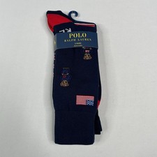 Polo Ralph Lauren Mens Polo Bear Socks 2 Pair