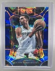 Victor Wembanyama 2023 Panini Select #311 Blue Cracked Ice Prizm RC Rookie
