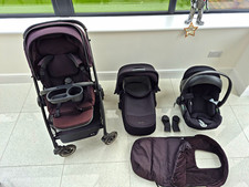 Silver Cross Travel System with Carrycot, Footmuff & Rain Cover