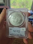 2007  SILVER EAGLE PCGS MS 70 Cleveland SIGNED