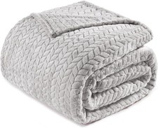 Fleece King Size Blanket forBed,90''x104''Soft Cozy Flannel Blankets,Lightweight