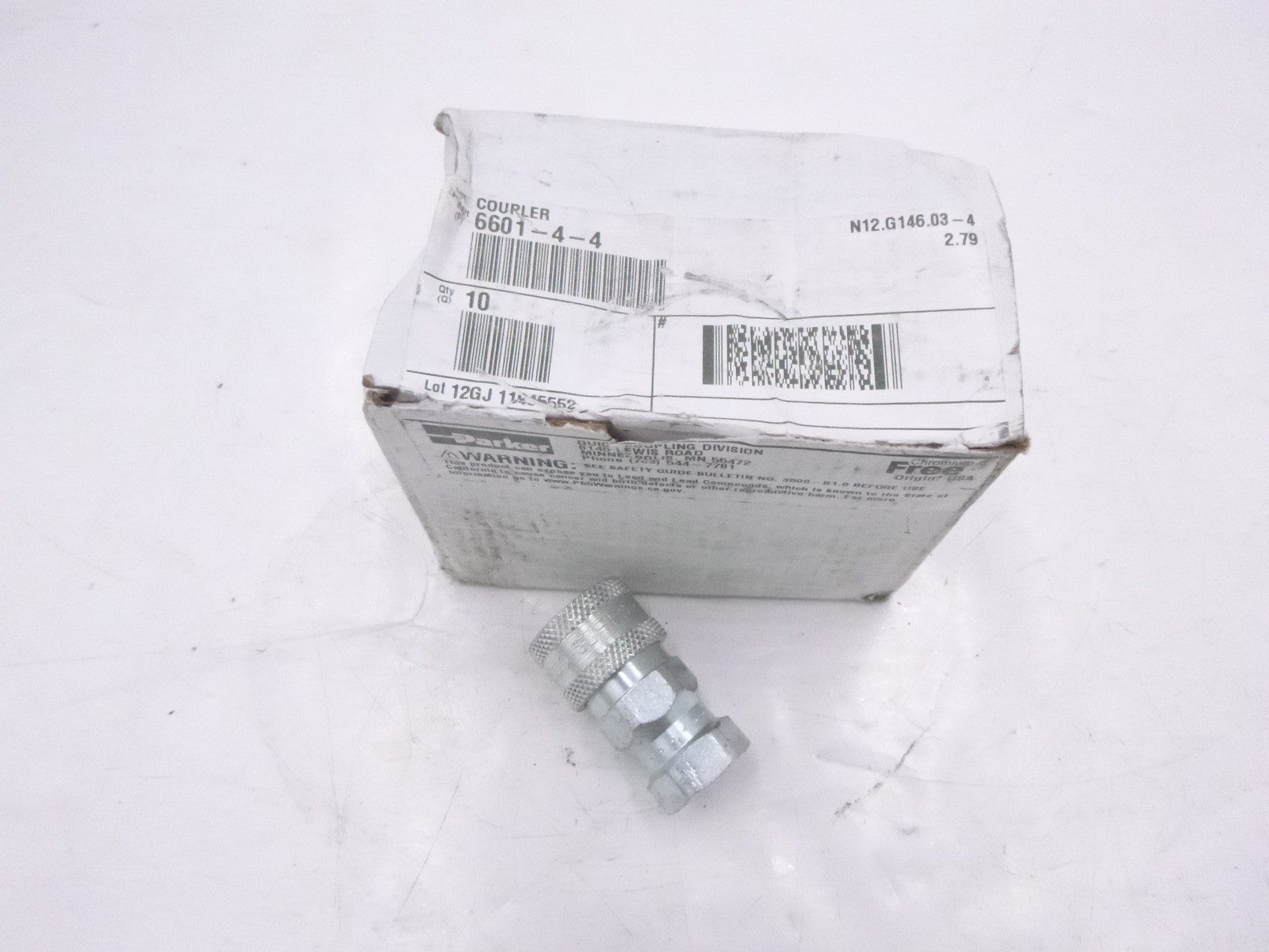 Parker Hydraulic Quick Coupler 6601-4-4