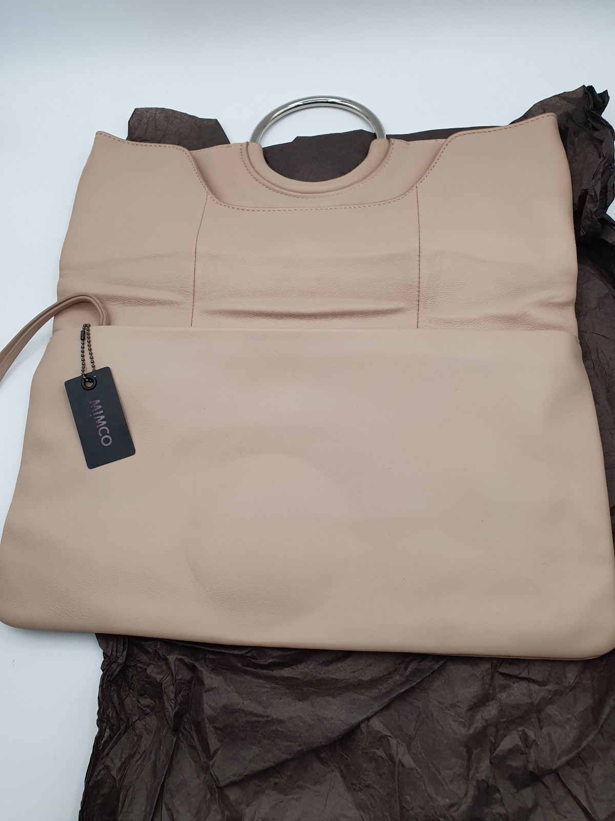 mimco bag ring around L clutch pancake new with tags rrp $349