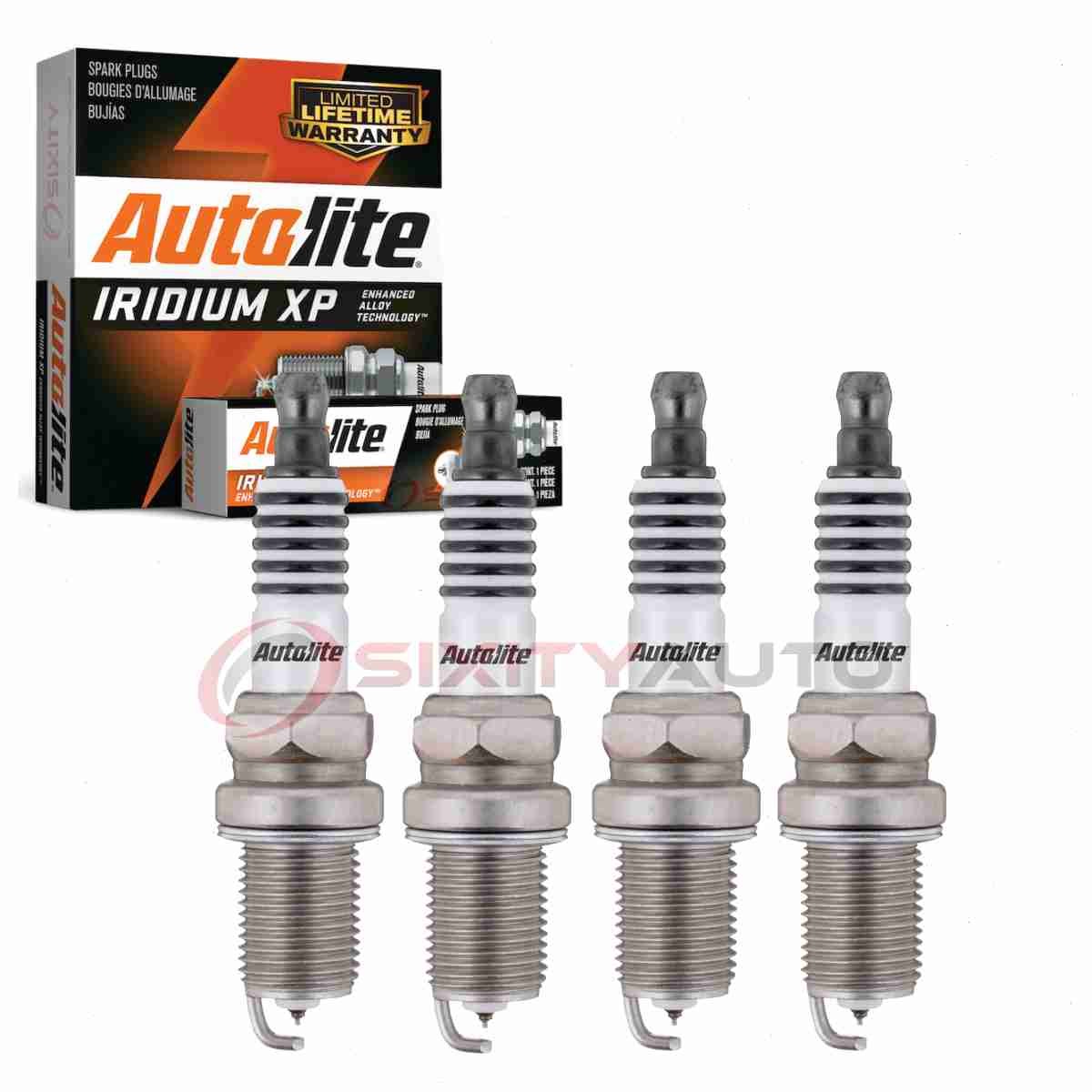 4 pc Autolite Iridium XP Spark Plugs for 1989-1991 Peugeot 405 Ignition wu