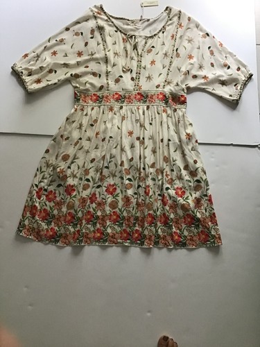 NWT MAX STUDIO Dress London $188  Knee Length  Floral Puff Sleeve size 1X