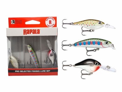 Rapala Pro Selected Fishing Lure Sets - Trout Perch Pike Chub Salmon Rudd Tackle
