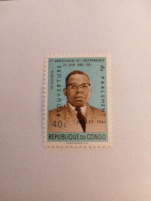 CONGO:1961 Pres. Joseph Kasavubu