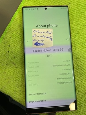 OEM OLED Pull For Samsung Galaxy Note 20 Ultra LCD - Mystic Bronze SCREEN ONLY!