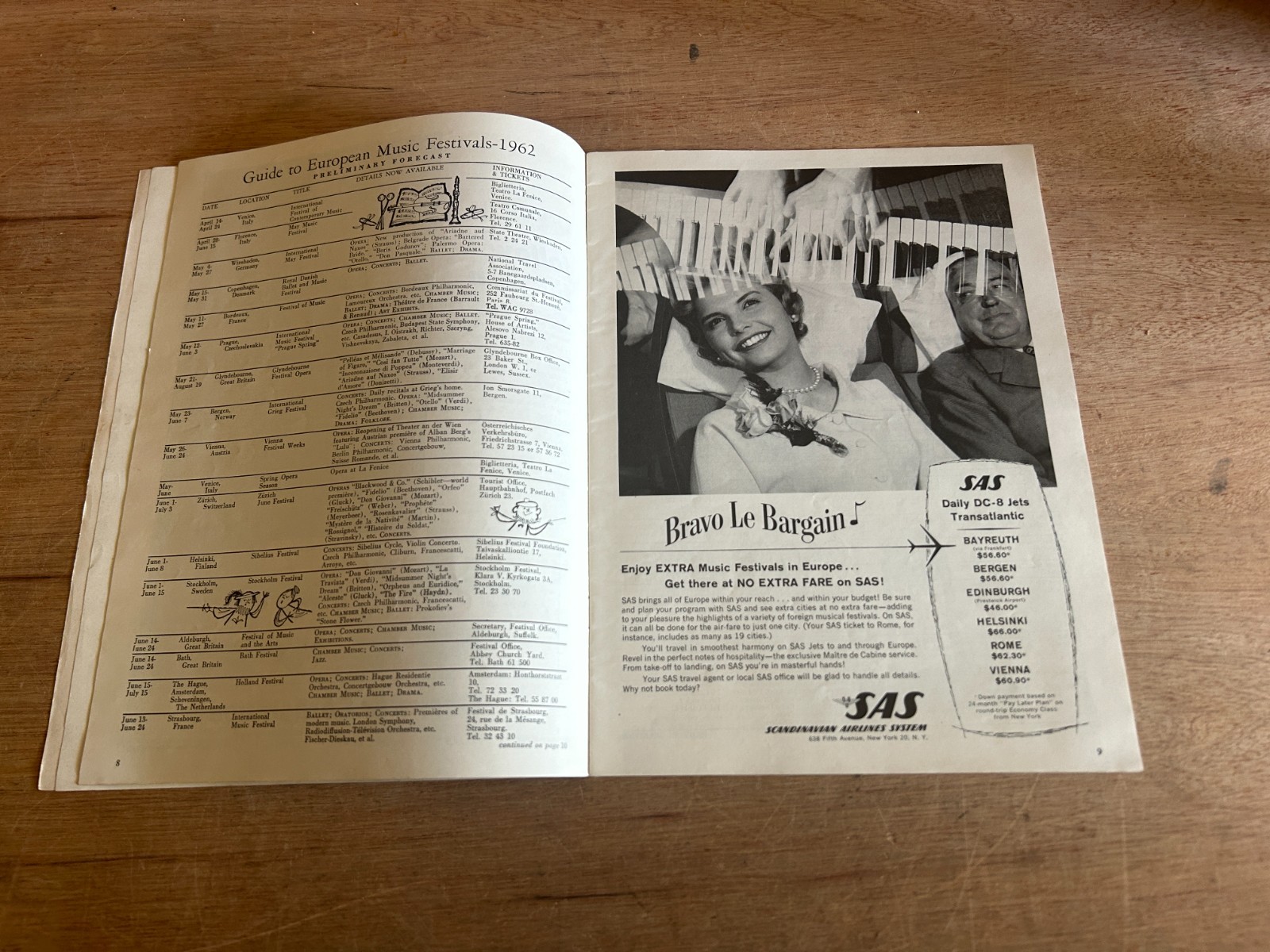 Milwaukee Florentine Metropolitan Opera Program Lot 1960s Vtg Madama Butterfly