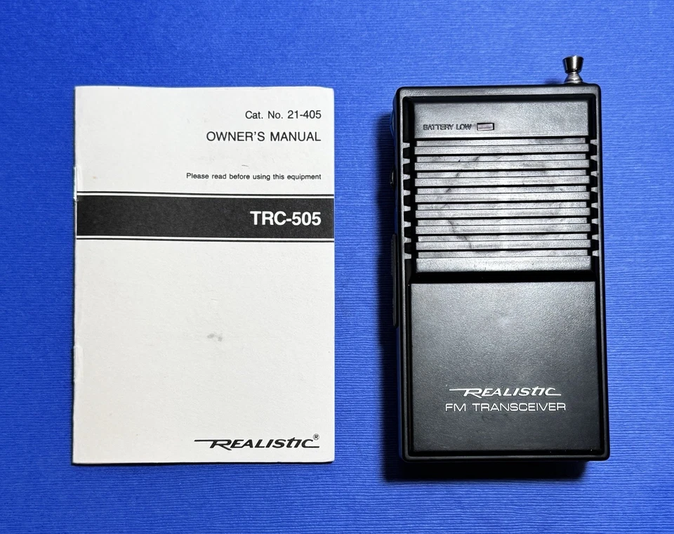 Realistic TRC-505 49MHz FM Walkie-Talkie No. 21-405 FM Transceiver NOS - Image 2 of 4