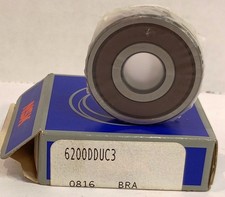 1 NEW NSK 6200DDUC 10X30X9mm RADIAL DEEP GROOVE BALL BEARING NIB  MAKE OFFER 