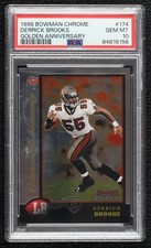 1998 Bowman Chrome Golden Anniversary 45/50 Derrick Brooks PSA 10 GEM MT 14hk