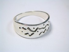 Moderner Silber Ring, Größe 19,5/61 Silber 835