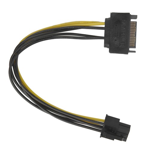 5x 6pin To 15pin Power Cable Graphics Card Power Supply Adapter Conversion Ca FY - Zdjęcie 10 z 24