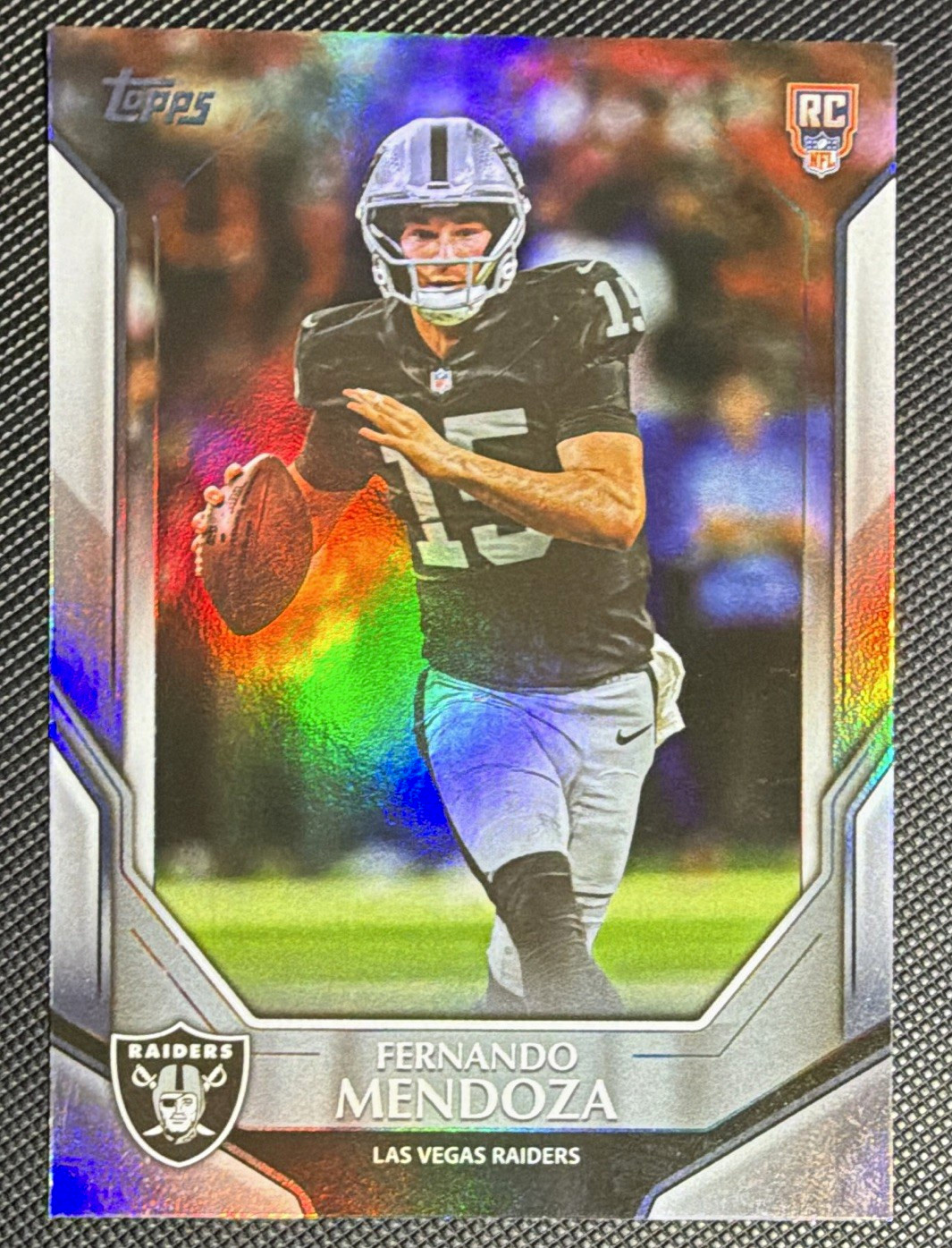 Topps 2026 Fernando Mendoza Las Vegas Raiders #NFL-16 RC Rookie Refractor