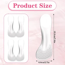 2 Pairs Gel High Heels Cushion Insoles, Self-Adhesive Arch Support Insoles, I...
