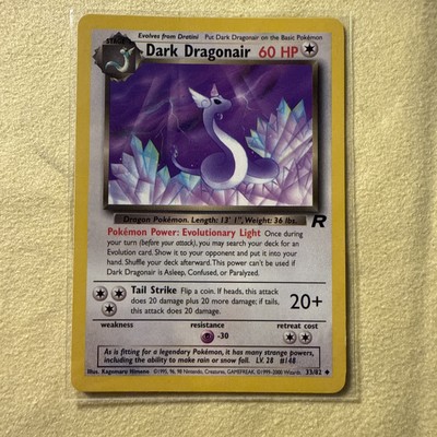2001 Pokemon FRENCH Unlimited Rocket Draco Obscur-Dark Dragonair 33/82 NM
