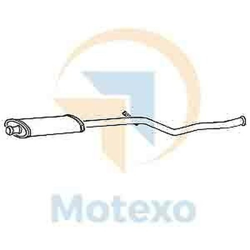 Klarius PG625D Abgasanlage Mittelbox 206 1.6 00-05-image