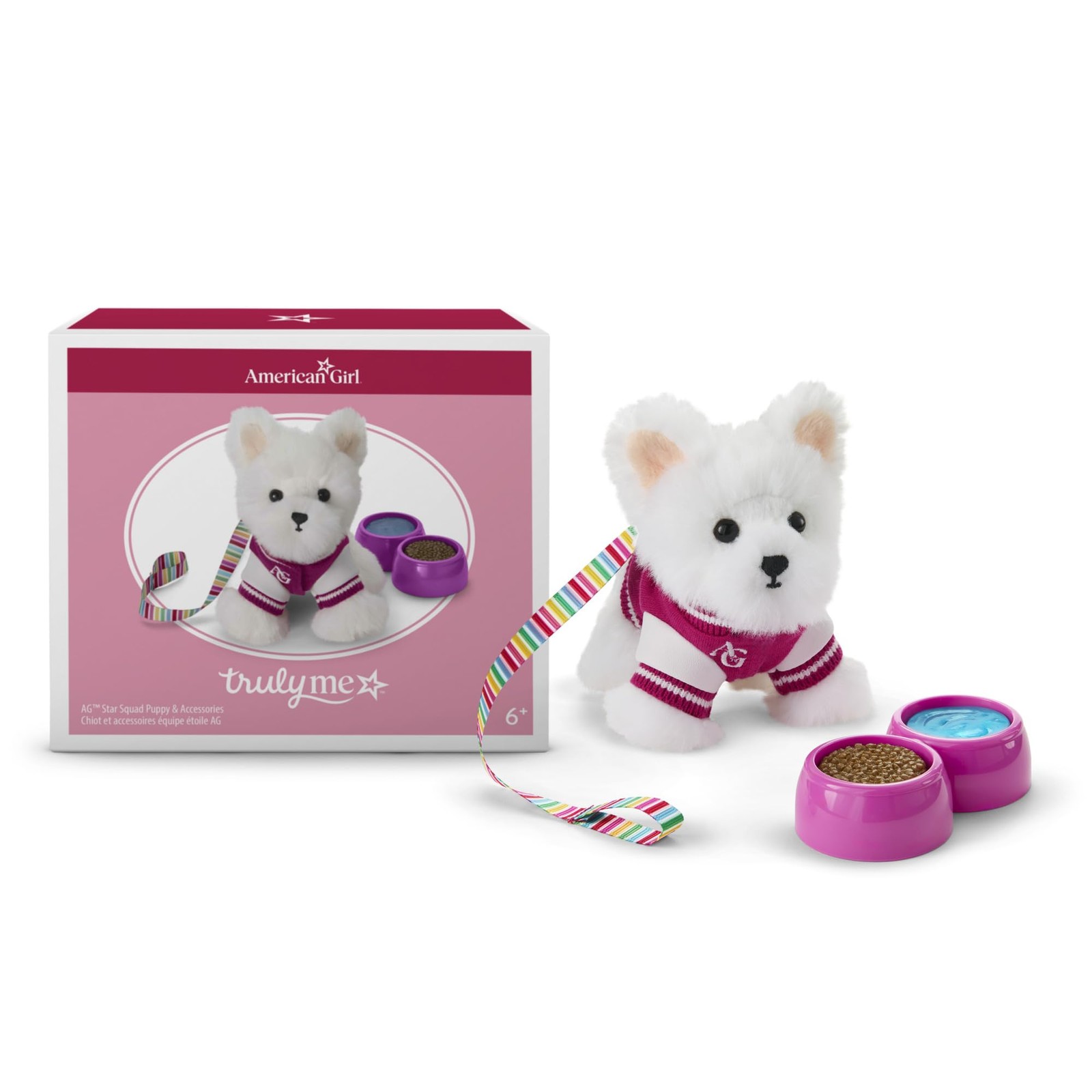 Girl, Truly Me 18-inch Doll , AG Star Squad Puppy & , Coconut Chip, for Ages 6+