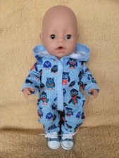 Handgemachte Puppenkleidung Overall Einteiler für 43-46 Cm Babyborn,  Götz NEU