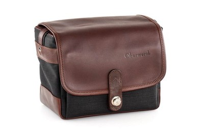 Oberwerth ''Frankfurt'' Cordura schwarz/ Leder dunkelbraun / OWFRCSLD